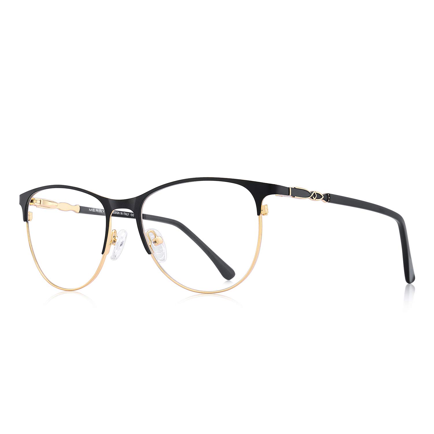 OLIEYE Cat Eye Reading Glasses for Women - Retro Style Computer Readers with Spring Hinges - Perfect for Reading, Office Work & Screen Time