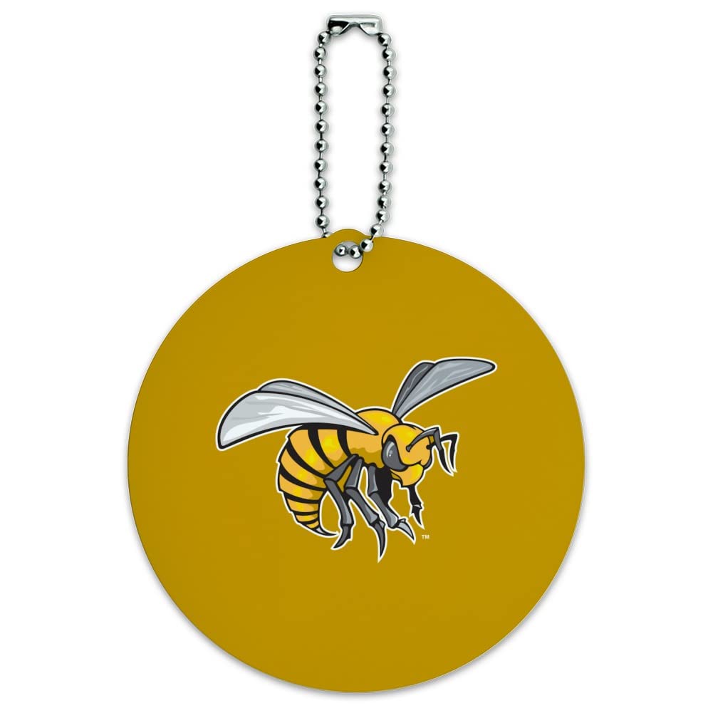 Alabama State Primary Logo Round Luggage ID Tag - Durable Suitcase & Carry-On Travel Accessory - Perfect for Airports, Business Trips & Vacation Identification