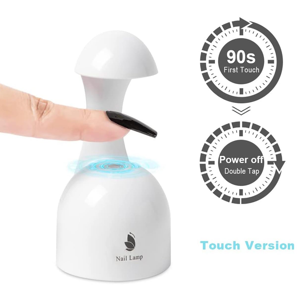 Mini UV LED Nail Lamp for Gel Polish - Fast Curing & Portable for Home & Salon Use