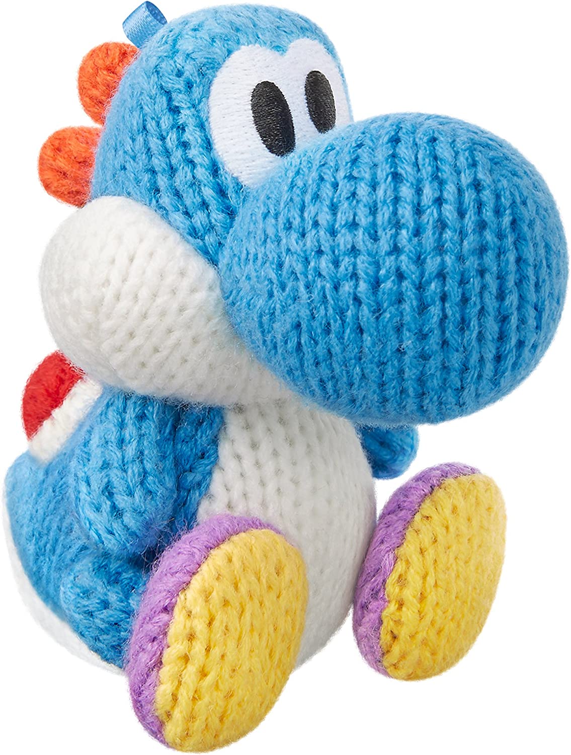 Light Blue Yarn Yoshi Amiibo - Yoshi's Woolly World Collectible Figure for Nintendo Switch & Wii U | Perfect for Gaming Display, Gift Giving & Nintendo Collection