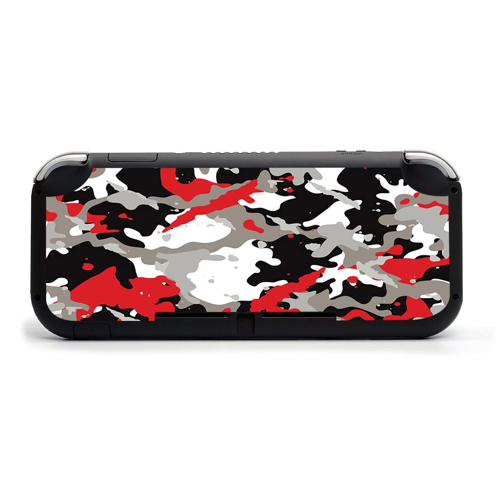 MightySkins Nintendo Switch Lite Skin - Red Camo Vinyl Decal Wrap | Protective Durable Cover | Easy to Apply & Remove | Made in USA | Perfect for Gaming, Travel & Personalization