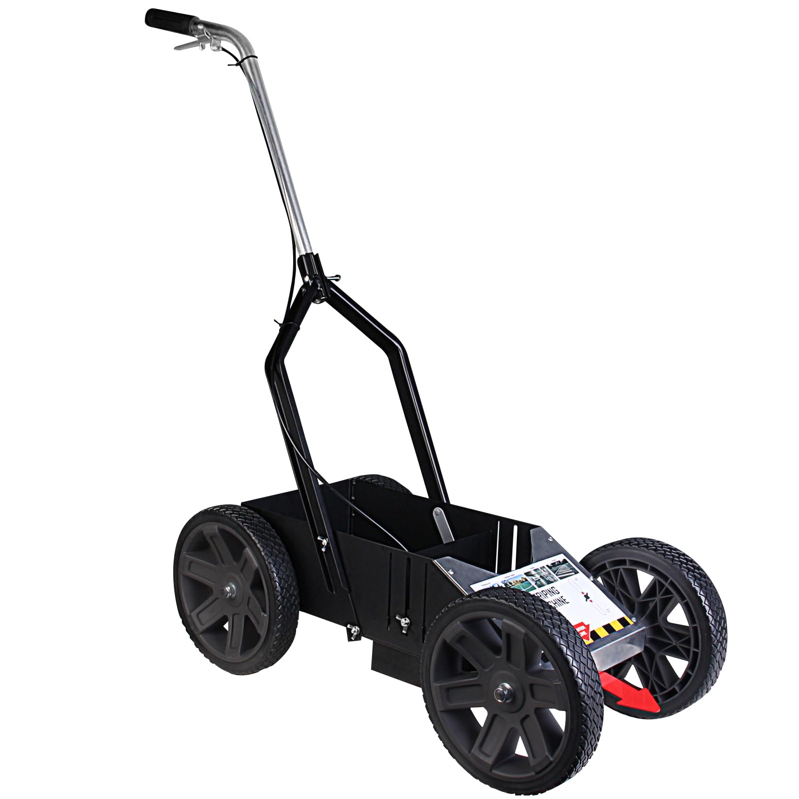 High-Performance Striping Line Marking Machine for Athletic Fields & Parking Lots | Works with Inverted Striping Spray Paint (Black) | Perfect for Sports Courts, Road Marking & Construction Sites