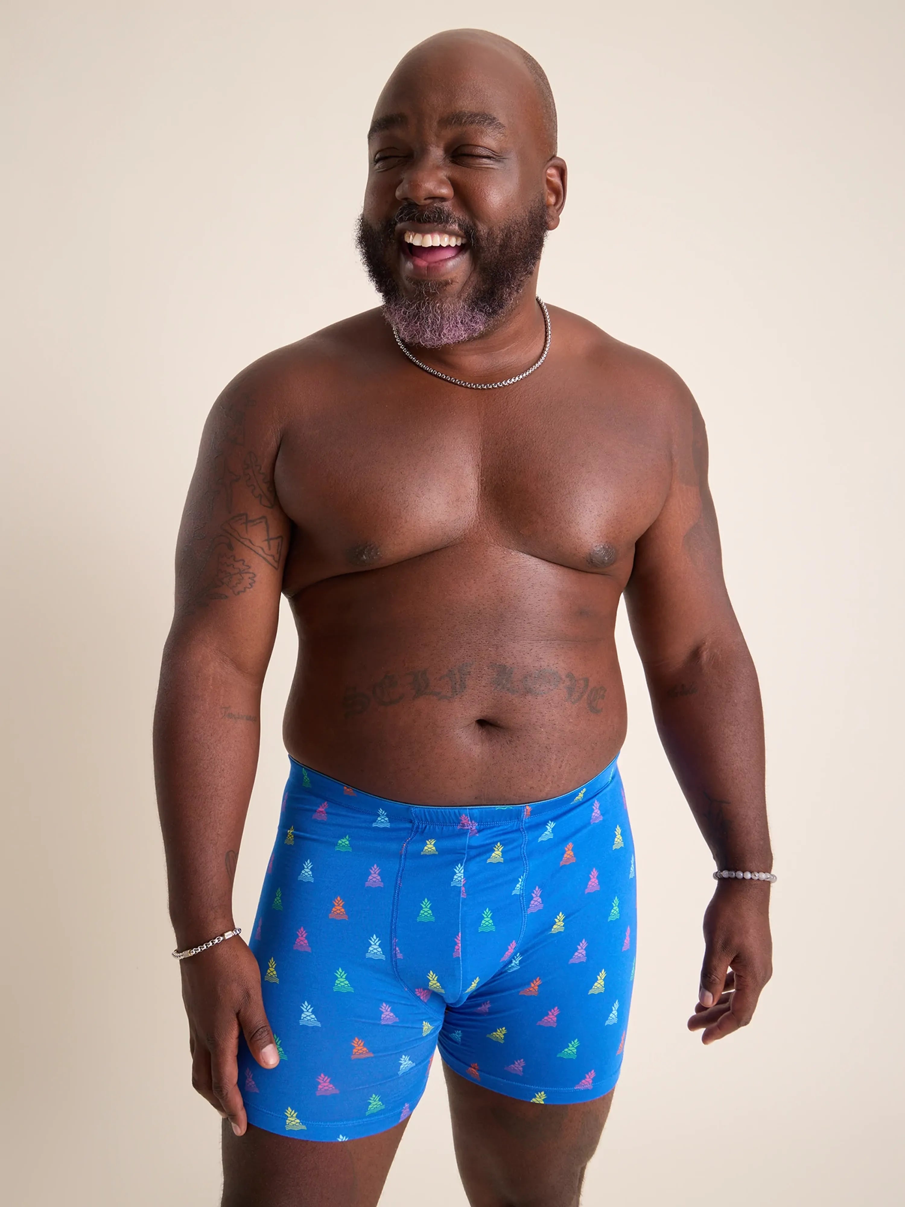 Chubbies The Brand Deals Boxer Briefs for Men - Soft & Comfortable Bright Blue Underwear | Perfect for Workout, Lounge & Everyday Wear