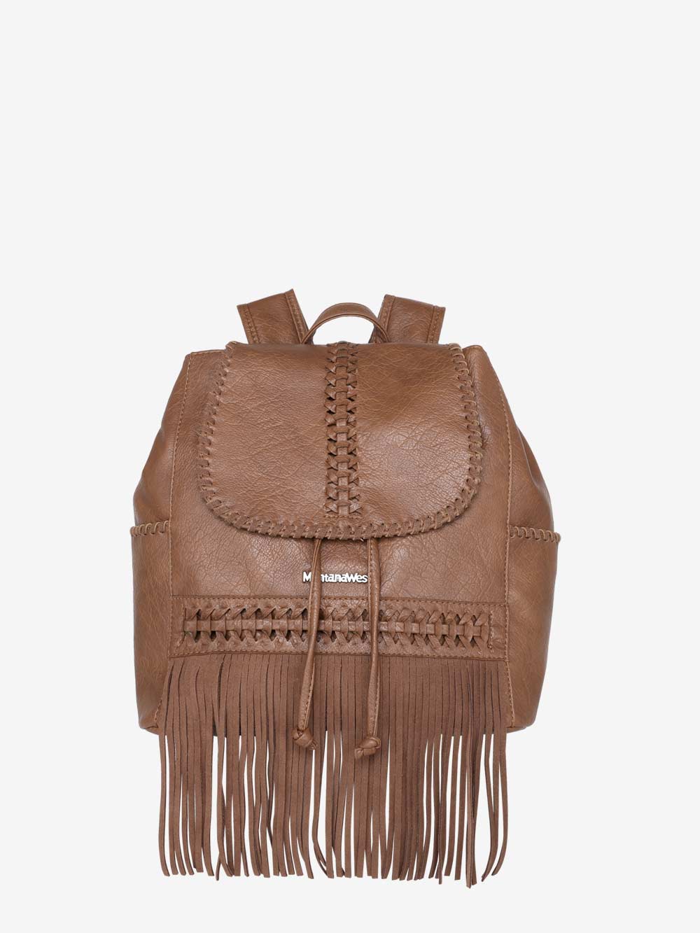 Montana West Leather Fringe Concealed Carry Backpack for Women - Stylish CCW Purse with Hidden Gun Pocket - Perfect for Hiking, Travel & Everyday Use