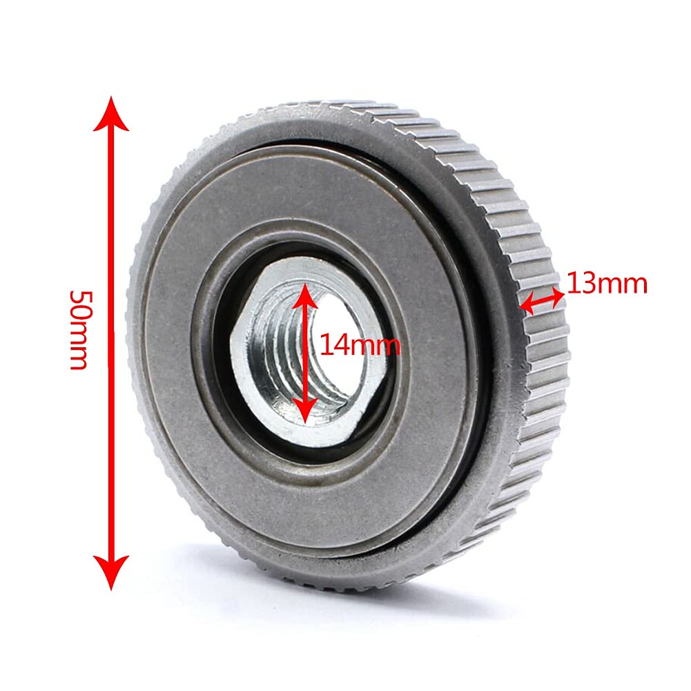 4PCS M14 Angle Grinder Locking Plate Chuck Set - SDS Quick Release Nut Clamping Device with Self-Locking Pressure Plate for Secure Blade Changes - Perfect for Metal Cutting, Woodworking & DIY Projects