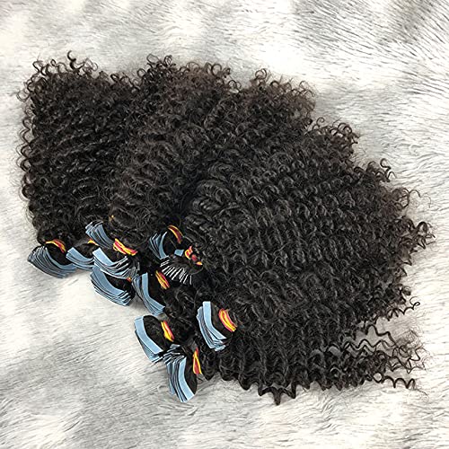 100% Human Hair Tape in Extensions - Afro Kinky Curly Mongolian Hair Weft - 40Pcs 22inch Natural Black Hair Extensions for Women | Perfect for Protective Styles, Weddings & Daily Wear