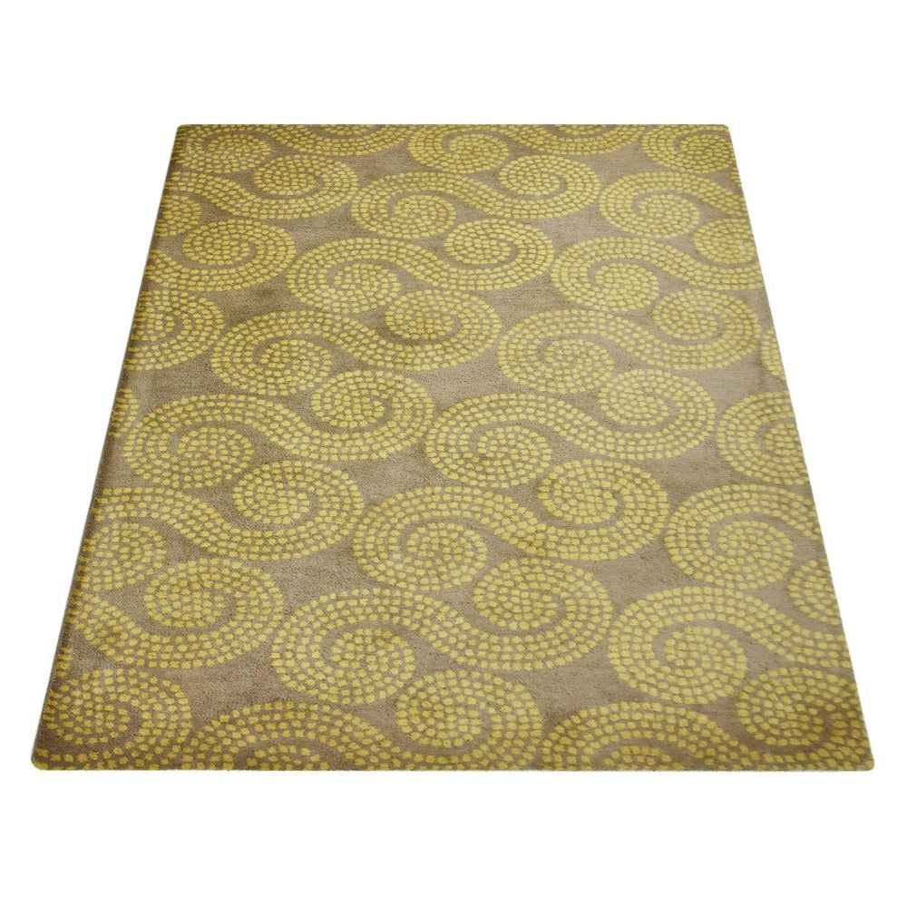 StreamArt Hand Tufted Wool Area Rug - Soft Modern Boho Rug for Living Room, Bedroom & Nursery - Non-Slip Eco-Friendly Floor Carpet