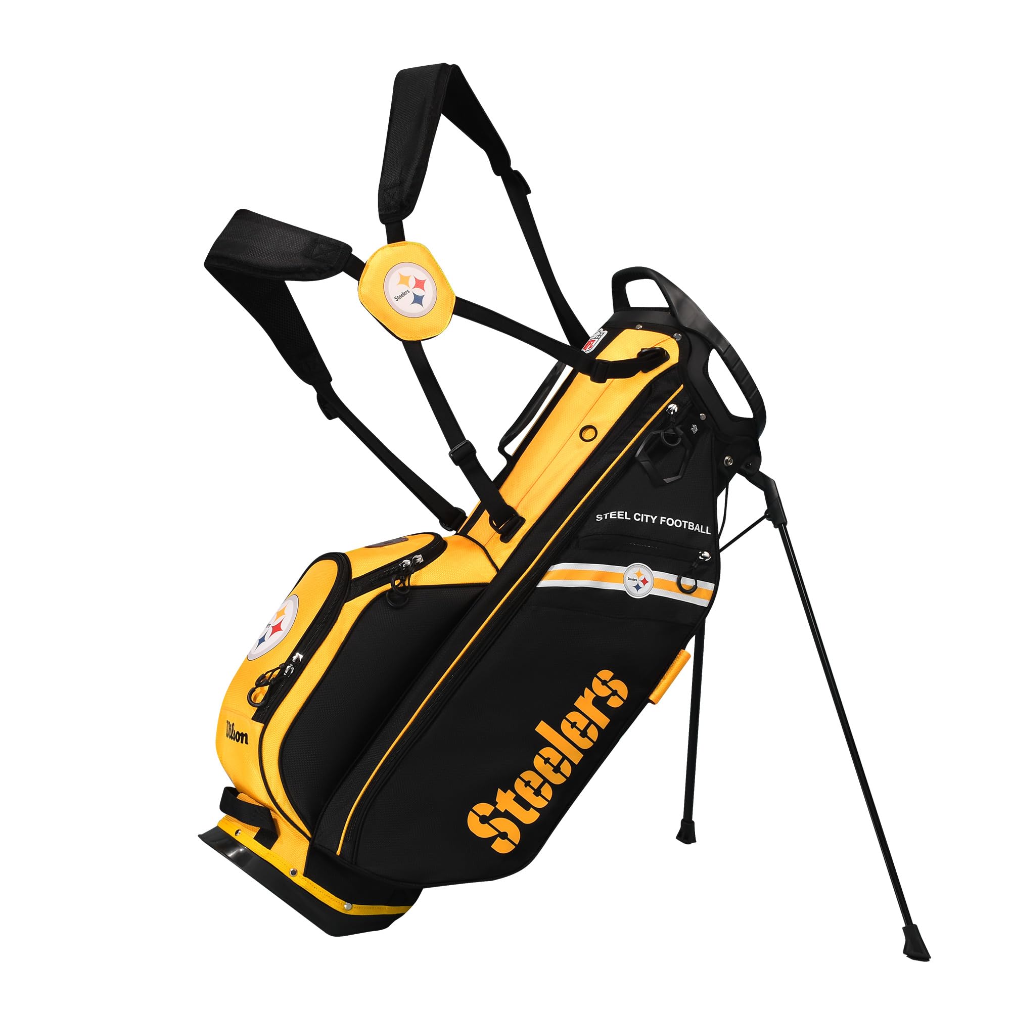 Wilson NFL Official Licensed Golf Bags - Durable & Stylish Golf Carry Bag for Men & Women - Perfect for Football Fans & Golf Enthusiasts - Great for Golf Courses, Tournaments & Tailgating Events