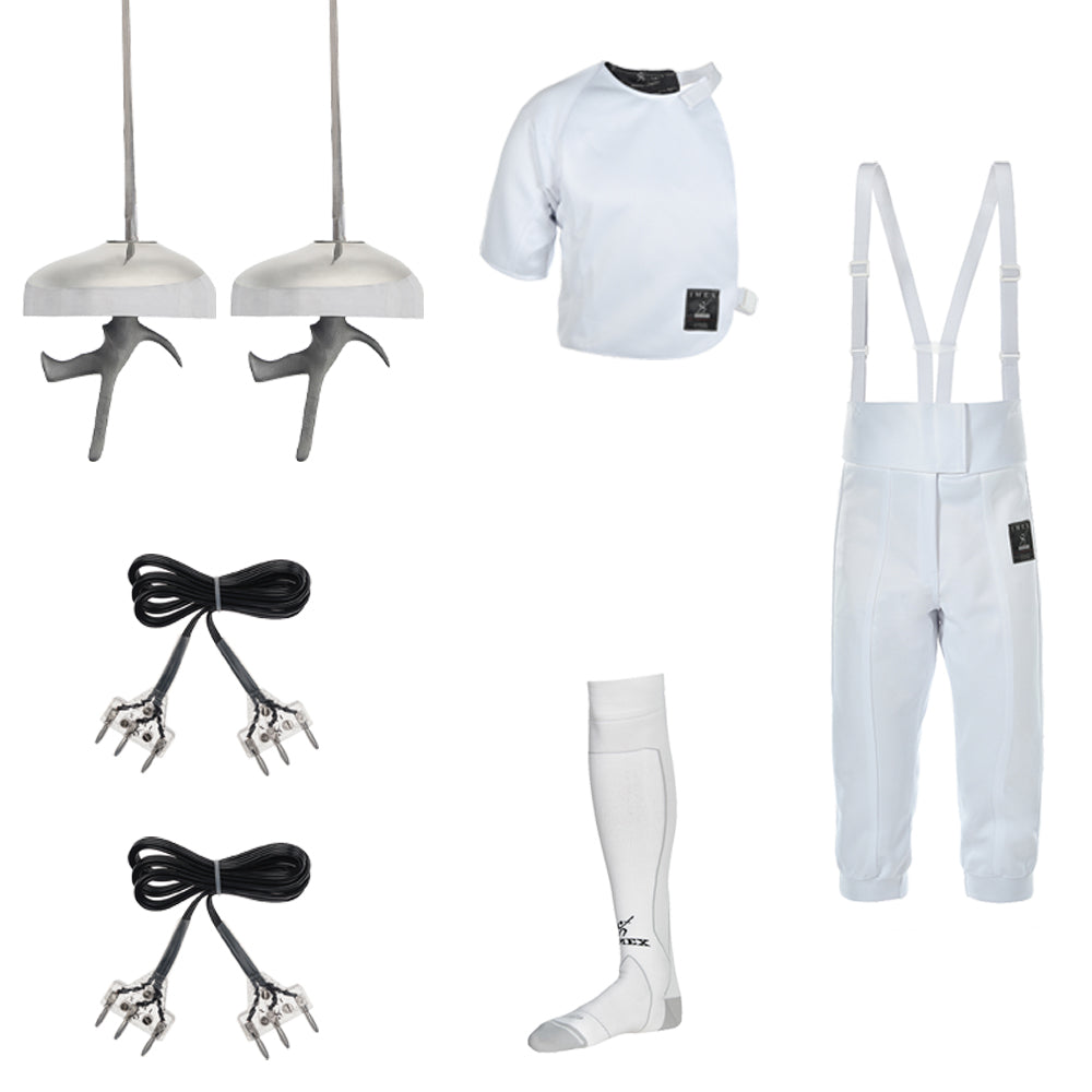 7 Piece Competition Epee Fencing Kit - Professional Fencing Gear for Tournaments & Training | Perfect for Beginners & Advanced Fencers