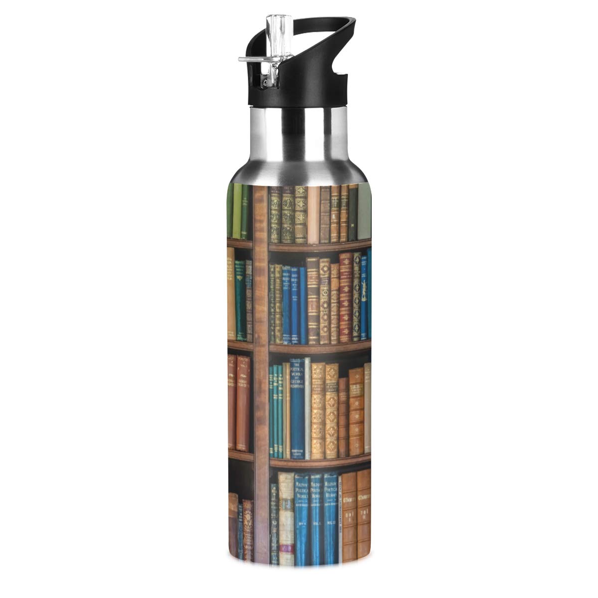 KeepReal Plaid Stainless Steel Water Bottle - 600ml (22oz) Reusable Sports Bottle for Gym, Running, Cycling & Outdoor Activities | BPA-Free, Leak-Proof & Durable Design