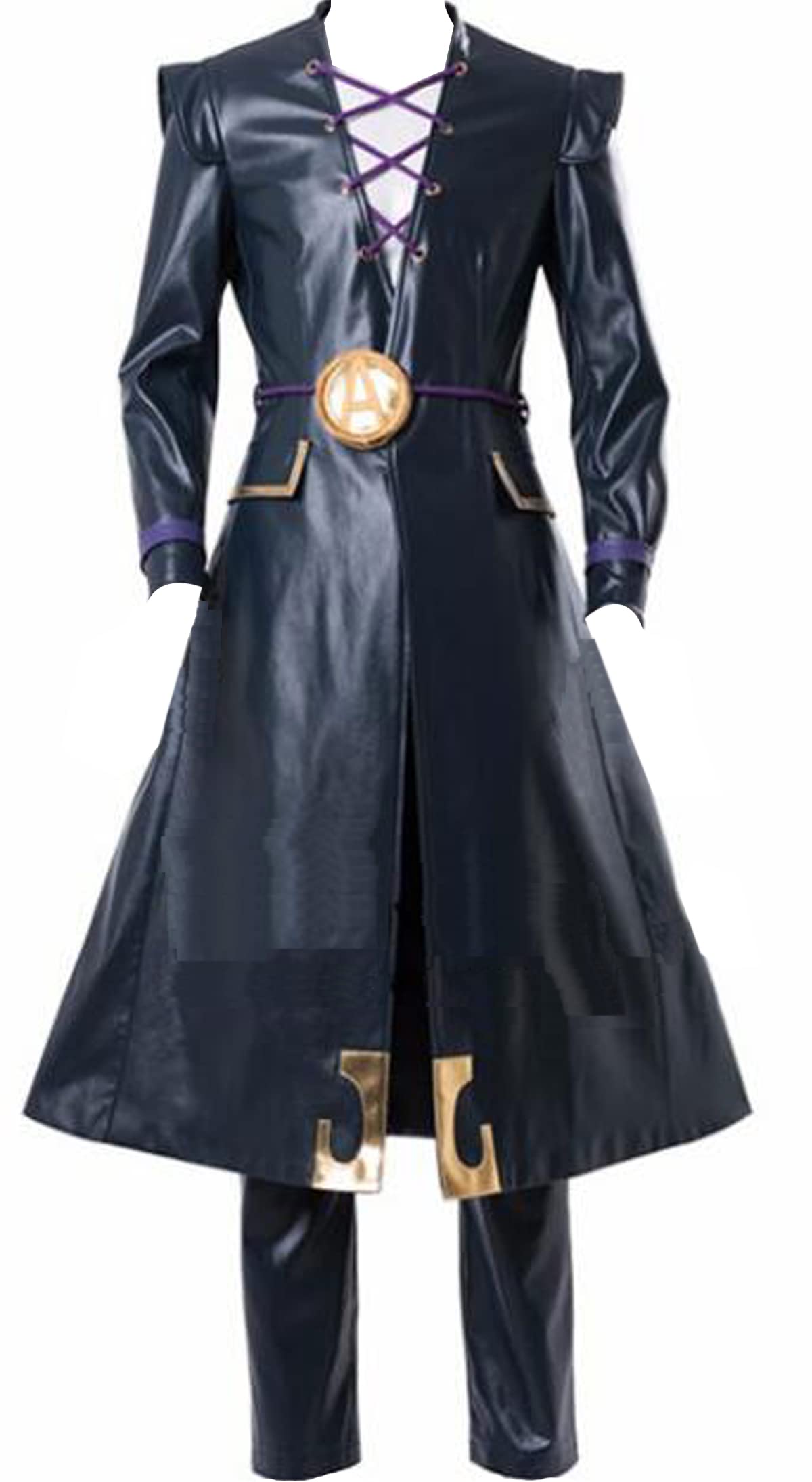 Nsoking Anime Leone Abbacchio Cosplay Costume Set - Men's Coat, Cloak & Pants Suit for Halloween, Conventions & Anime Events | Perfect for Cosplay Enthusiasts & JoJo's Bizarre Adventure Fans