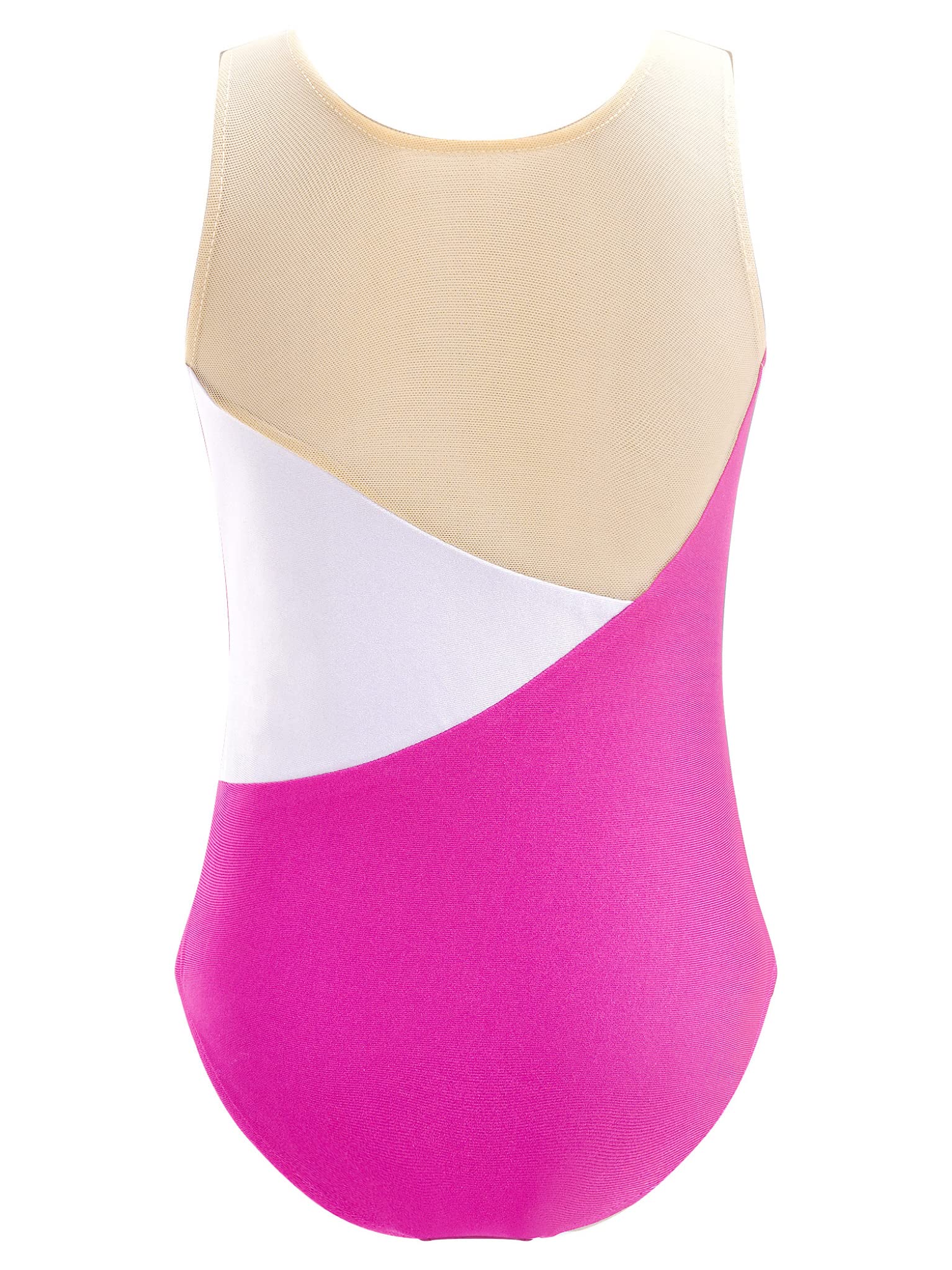 Sparkle Metallic Rhinestone Gymnastics Leotards for Girls - Sleeveless One-Piece Dance Leotard for Kids | Perfect for Ballet, Cheerleading & Dance Competitions