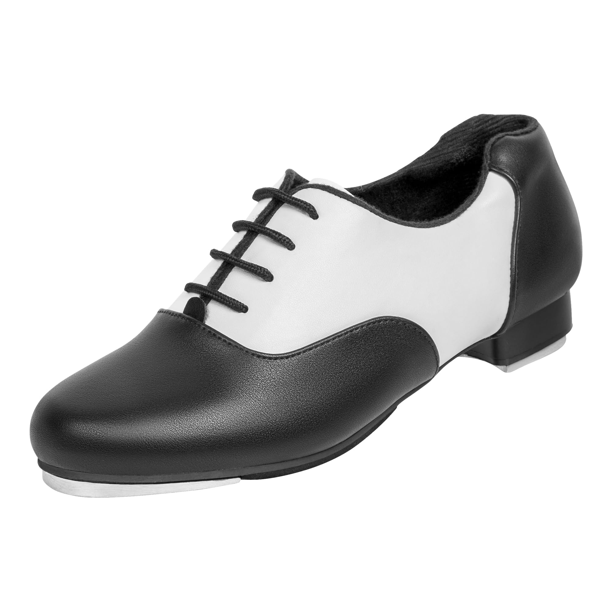 Linodes PU Leather Lace Up Tap Dance Shoes for Women & Men - Professional Jazz Dance Shoes with Non-Slip Sole (Multiple Colors) - Perfect for Tap Dancing, Jazz Performances & Dance Classes