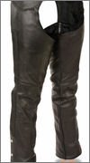 Milwaukee Leather Men's Braided Leather Chaps - Black, XS | Motorcycle Riding Gear for Harley & Cruiser Bikers | Durable Protection for Long Rides & Outdoor Adventures