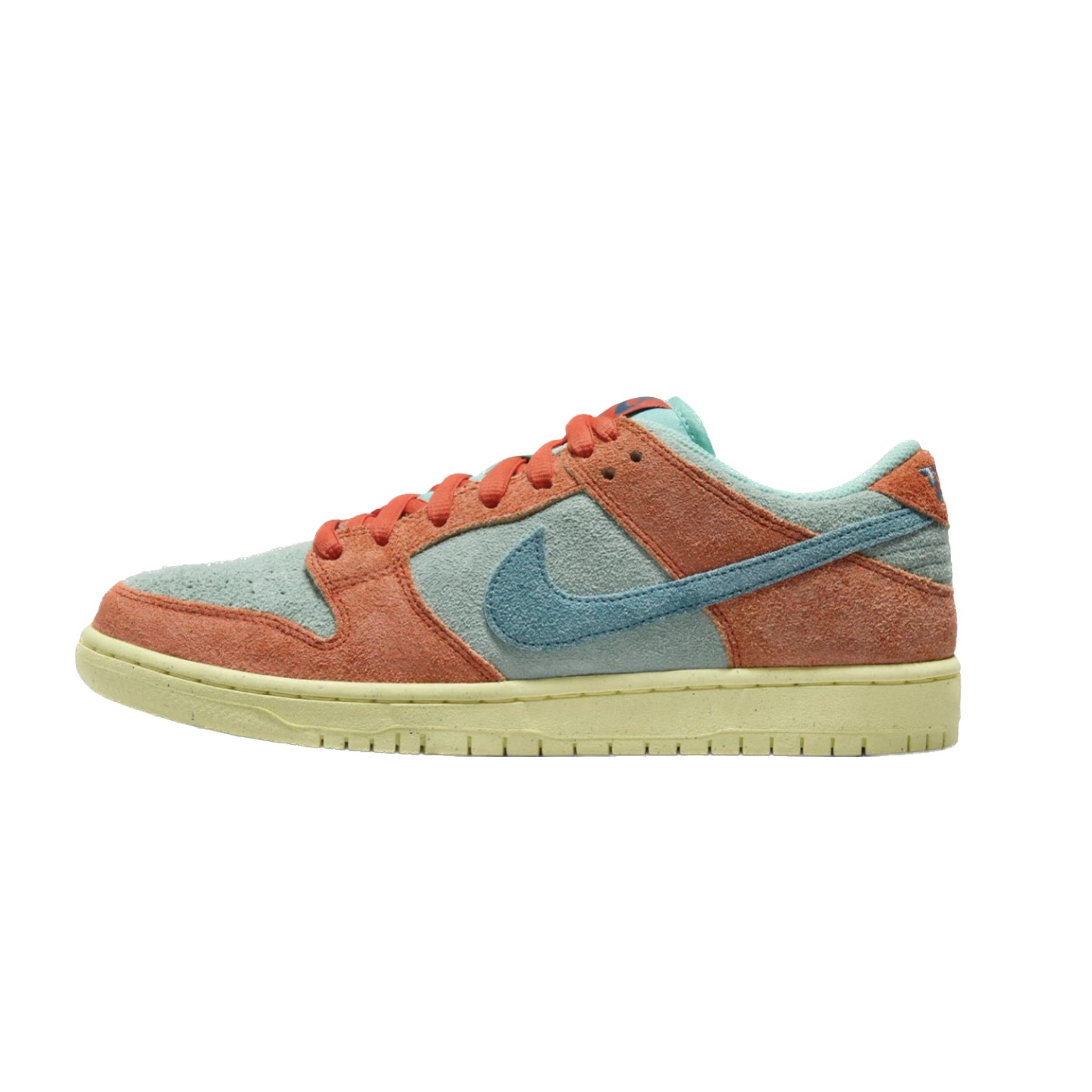 Nike SB Dunk Low Sneakers - Orange Emerald Rise, Orange Noise, Aqua Emerald Rise & Lemon Chiffon Colorways | Skateboarding, Streetwear & Casual Fashion Shoes
