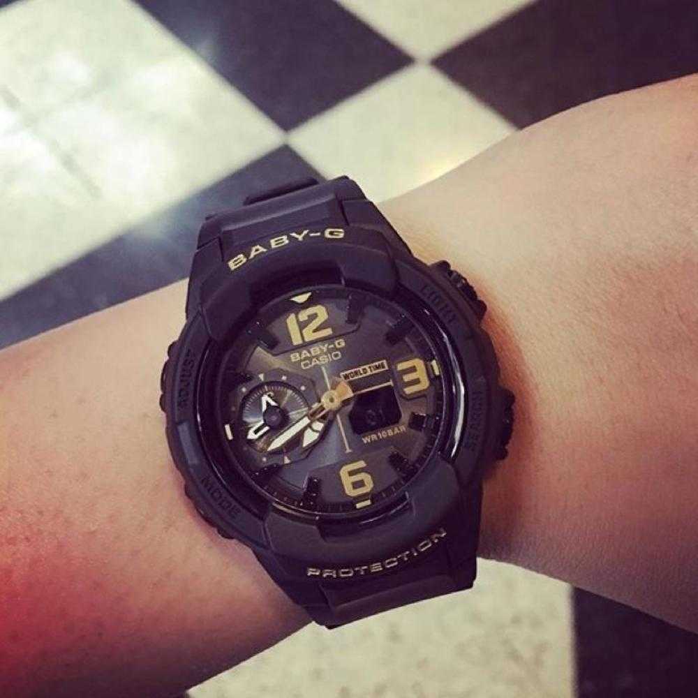 Casio Baby-G BGA-230-1BDR Digital Sport Watch for Women - Shock Resistant, Water Resistant, LED Light - Perfect for Running, Swimming & Outdoor Activities