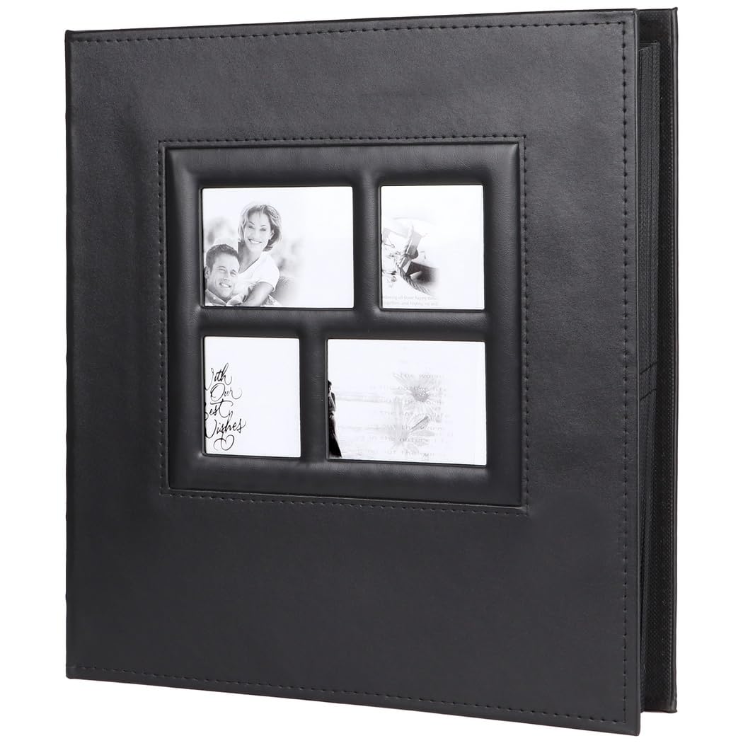 Chewtoyo 4x6 Inch PU Leather Photo Album with Pockets - Holds 600 Photos | Baby, Newborn, Wedding & Anniversary Scrapbook | Perfect for Boys, Girls, Family Memories & Travel Vacations