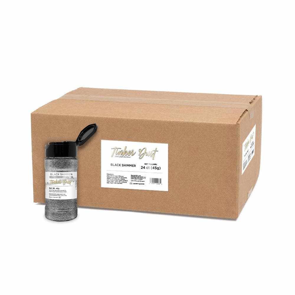 Premium Black Tinker Dust® Glitter for Crafts - Bulk Wholesale Supplies for DIY, Scrapbooking, Nail Art & Home Decor Projects