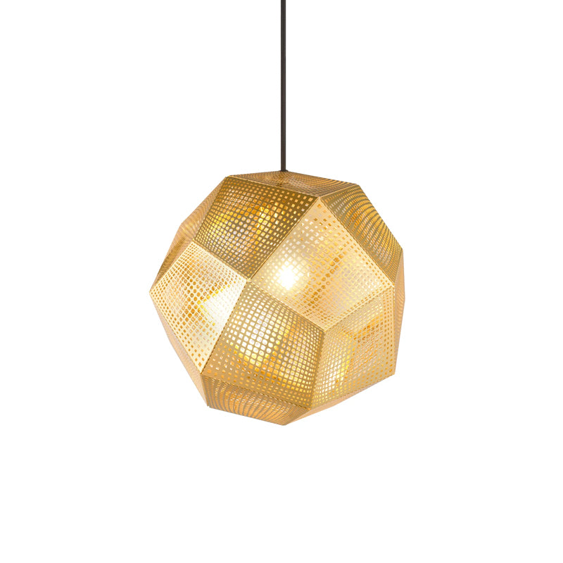 Modern Etch Pendant Light - Handcrafted Glass Shade with Adjustable Hanging Cord - Perfect for Kitchen Island, Dining Room & Bedroom Lighting Decor
