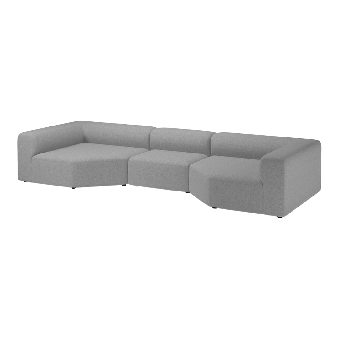 Modern 3-Seater Corner Sofa with Large Chaise Lounge - Perfect for Living Room, Lounge, and Family Room Comfort