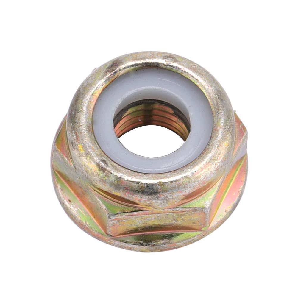 Universal M10x1.25 Left Hand Thread Blade Nut - Replacement Brush Cutter & Trimmer Accessories for Lawn Care, Landscaping & Gardening Tools