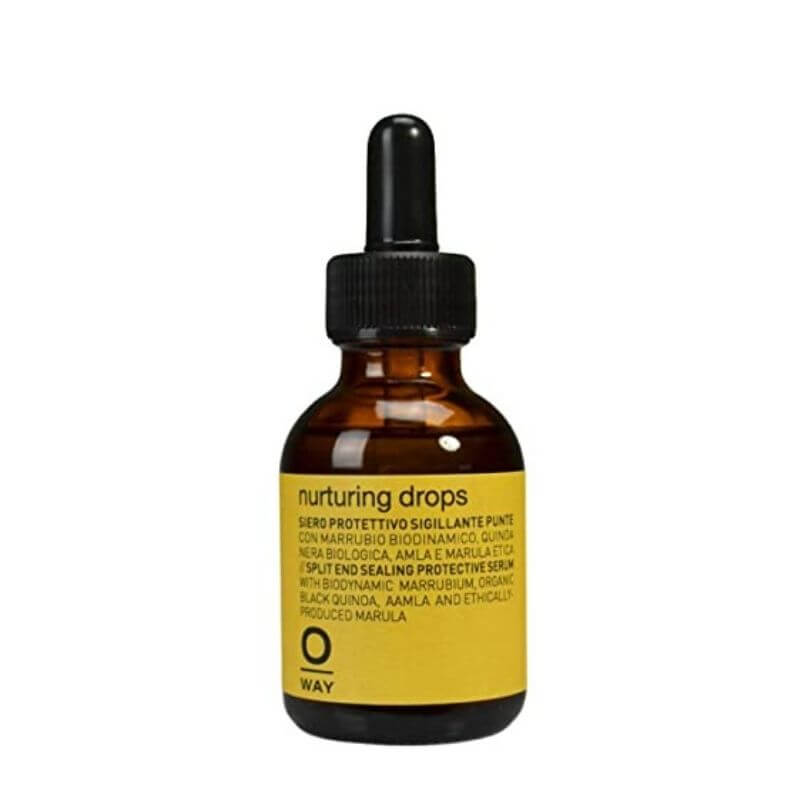 Oway Nurturing Drops Hair Treatment - Organic Leave-In Conditioner for Dry, Damaged Hair - Restores Shine & Softness - Perfect for Daily Hair Care & Styling