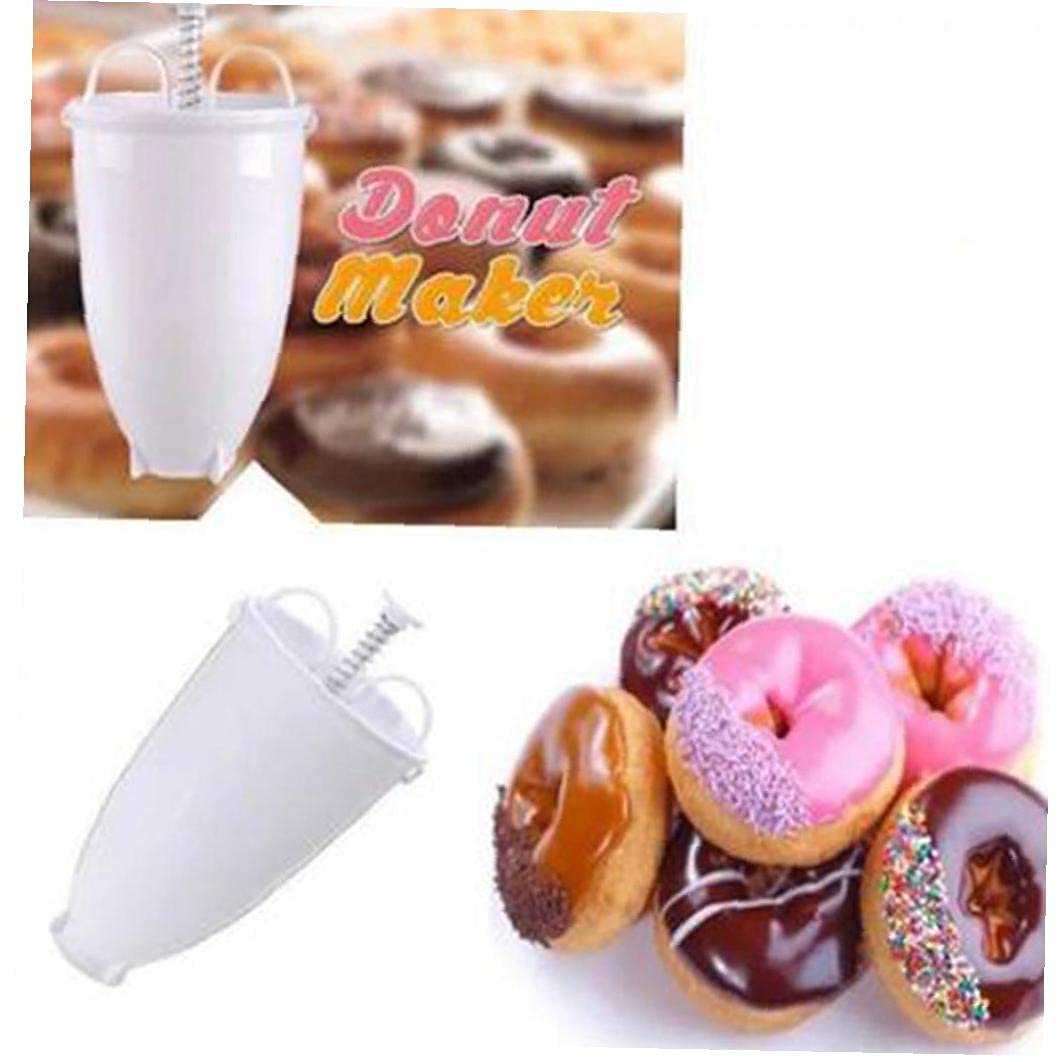 Non-Stick Doughnut Maker Machine with Batter Dispenser - Plastic Pastry Decorating Mold for Homemade Donuts, Pancakes & Muffins - Perfect Kitchen Cooking Tool for Breakfast & Party Snacks