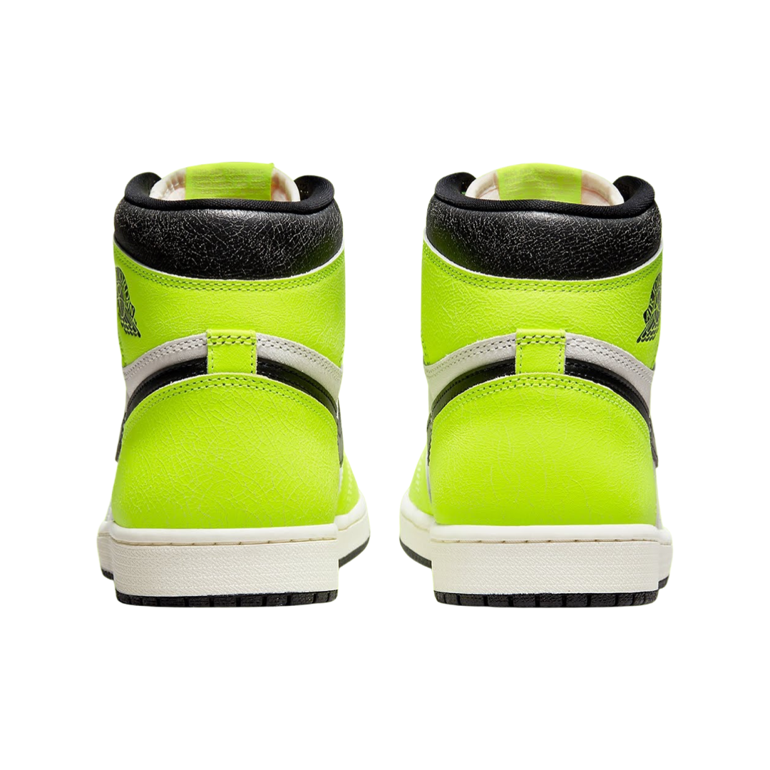 Air Jordan 1 High Retro Sneakers - Volt Black Sail Basketball Shoes for Men - Perfect for Streetwear, Basketball Games & Casual Fashion