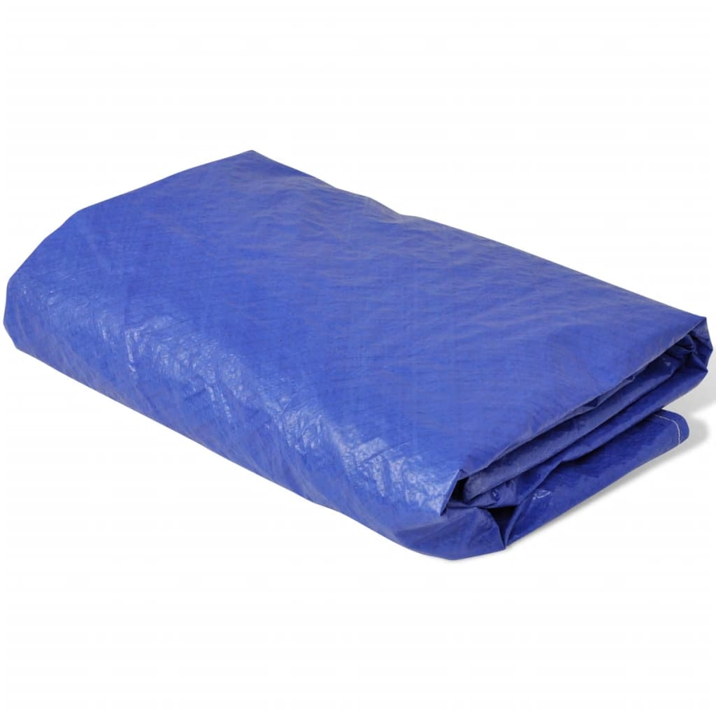 Premium 540 cm Round PE Pool Cover 90 g/m² - Durable Protection for Inground & Above Ground Pools - Outdoor Swimming Pool Accessories for All Seasons