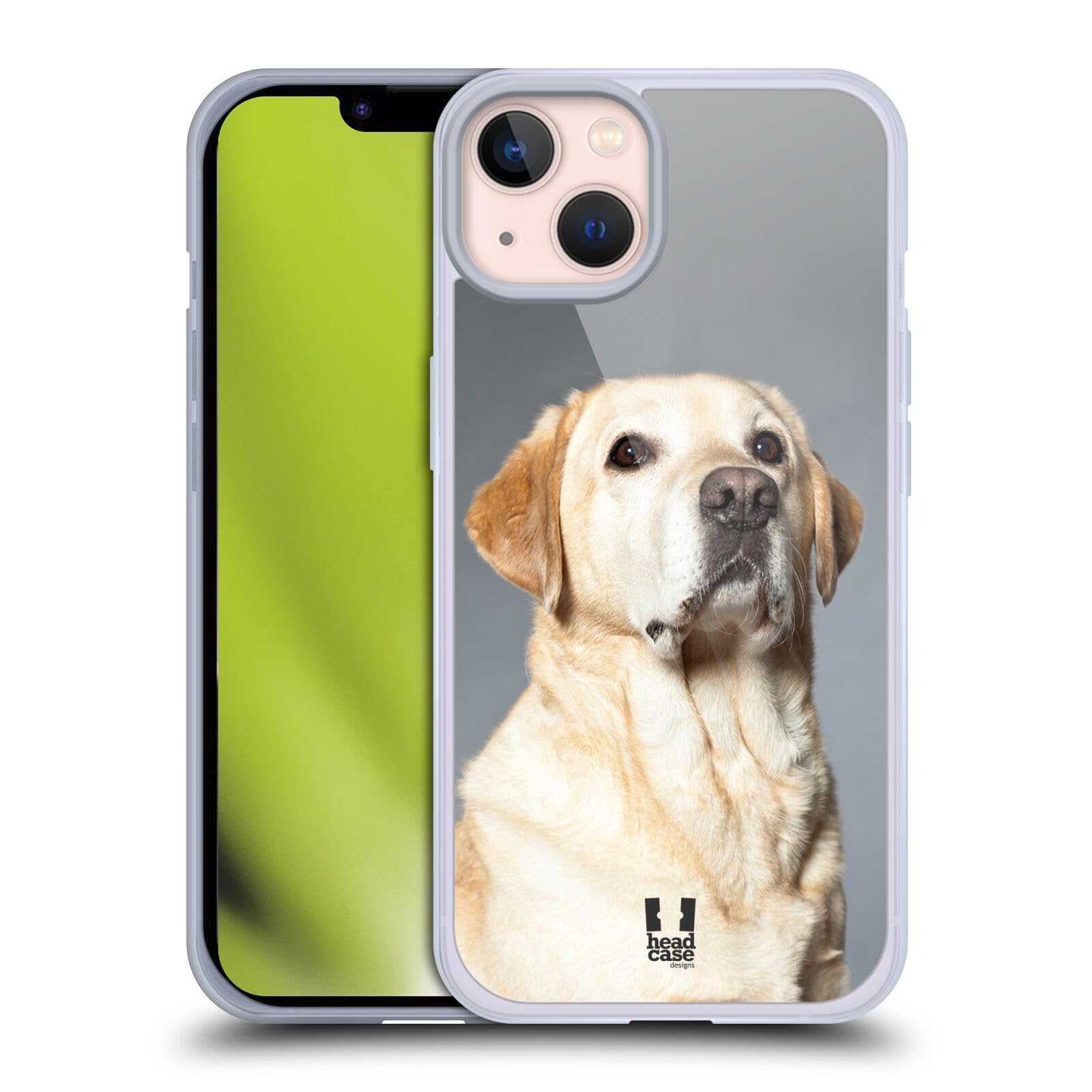 Blonde Labrador Retriever Dog Soft Gel Phone Case for Apple iPhone 13 - Cute Pet Lover Accessory for Protection & Style | Perfect for Dog Owners, Animal Lovers & Everyday Use