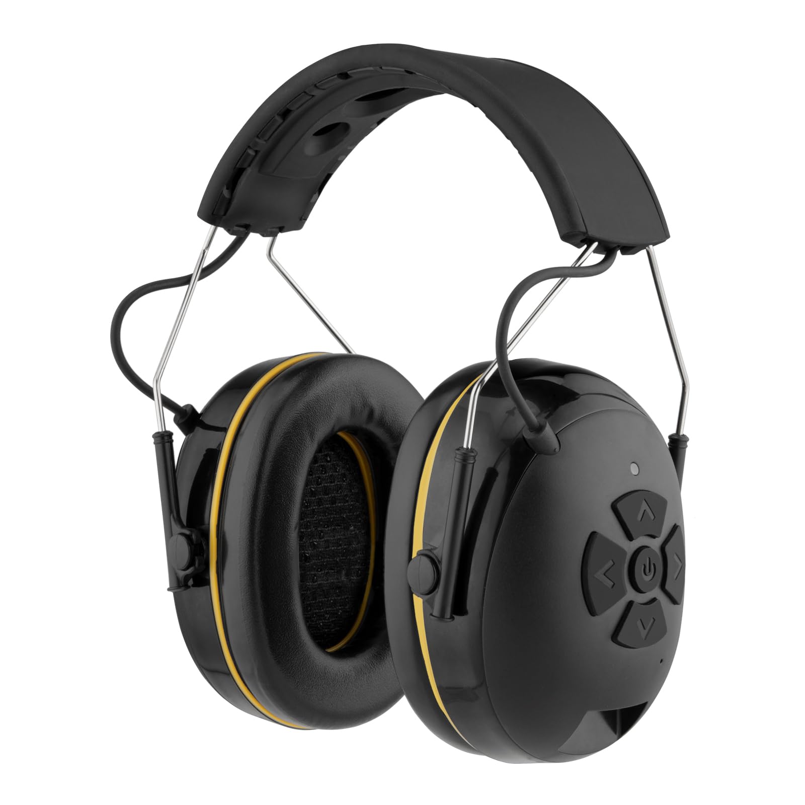 Upgraded E6850 Bluetooth Hearing Protection with Noise Reduction, Integrated Microphone & High-Fidelity Speakers, 120H+ Playtime, NRR 25 dB Ear Muffs for Mowing, Workshop, Shooting, and Outdoor Activities