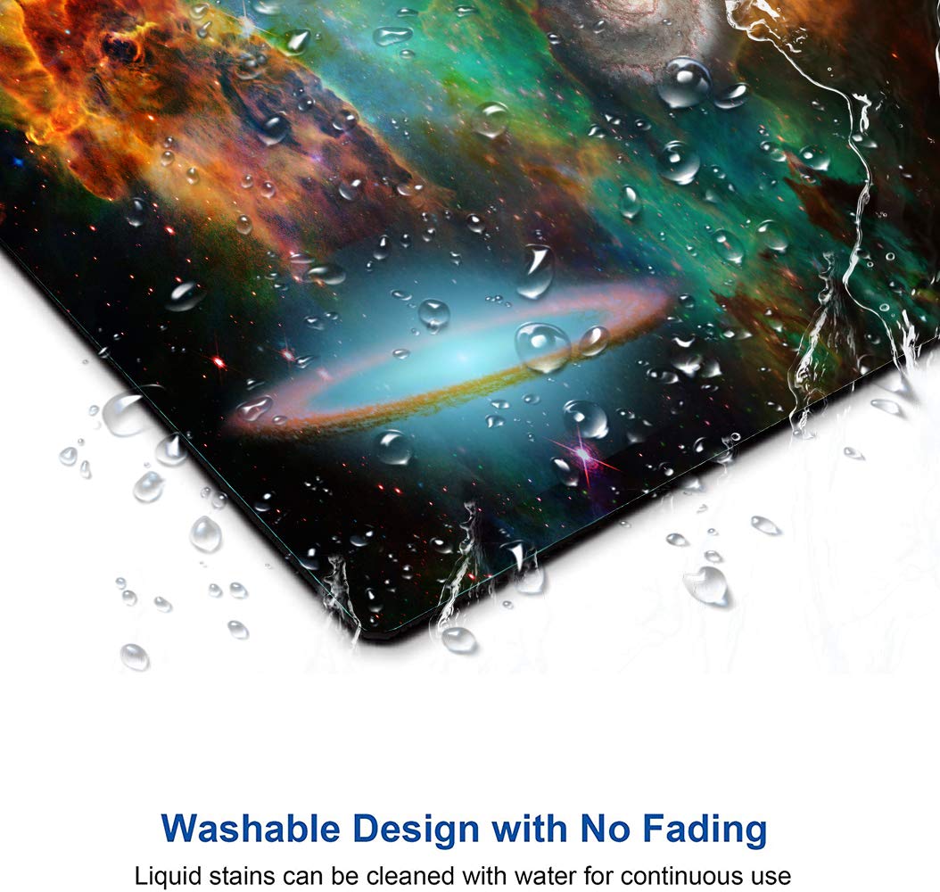 Galaxy Mouse Pad - Non-Slip Rubber Base, Waterproof Square Mousepad for Office & Laptop (9.5