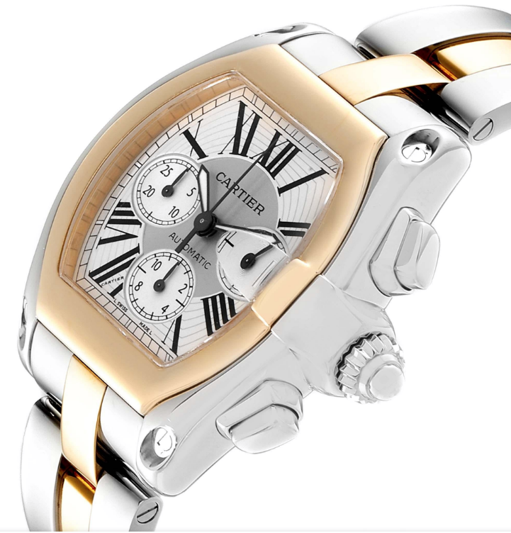 Cartier Roadster 18K Yellow Gold Men's Luxury Watch - Perfect for Business, Formal Events & Special Occasions