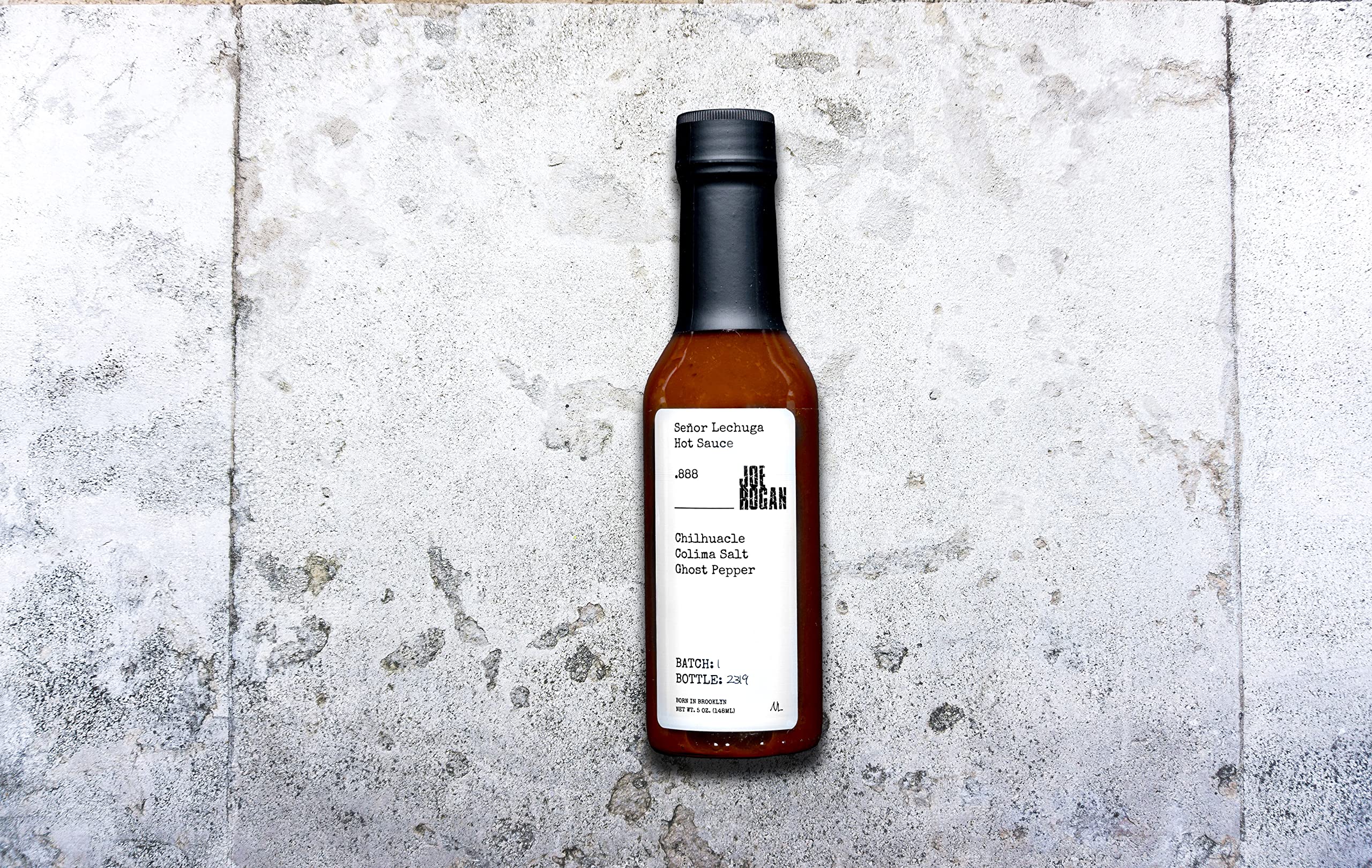 Joe Rogan x Señor Lechuga Hot Sauce - Spicy .888 Chilhuacle, Colima Salt & Ghost Pepper Blend - Perfect for Tacos, Wings & BBQ