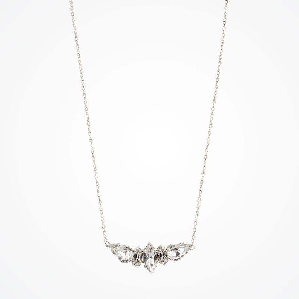 Elegant Hepburn Crystal Bridal Necklace - Vintage Inspired Wedding Jewelry for Bride, Bridesmaid & Special Occasions
