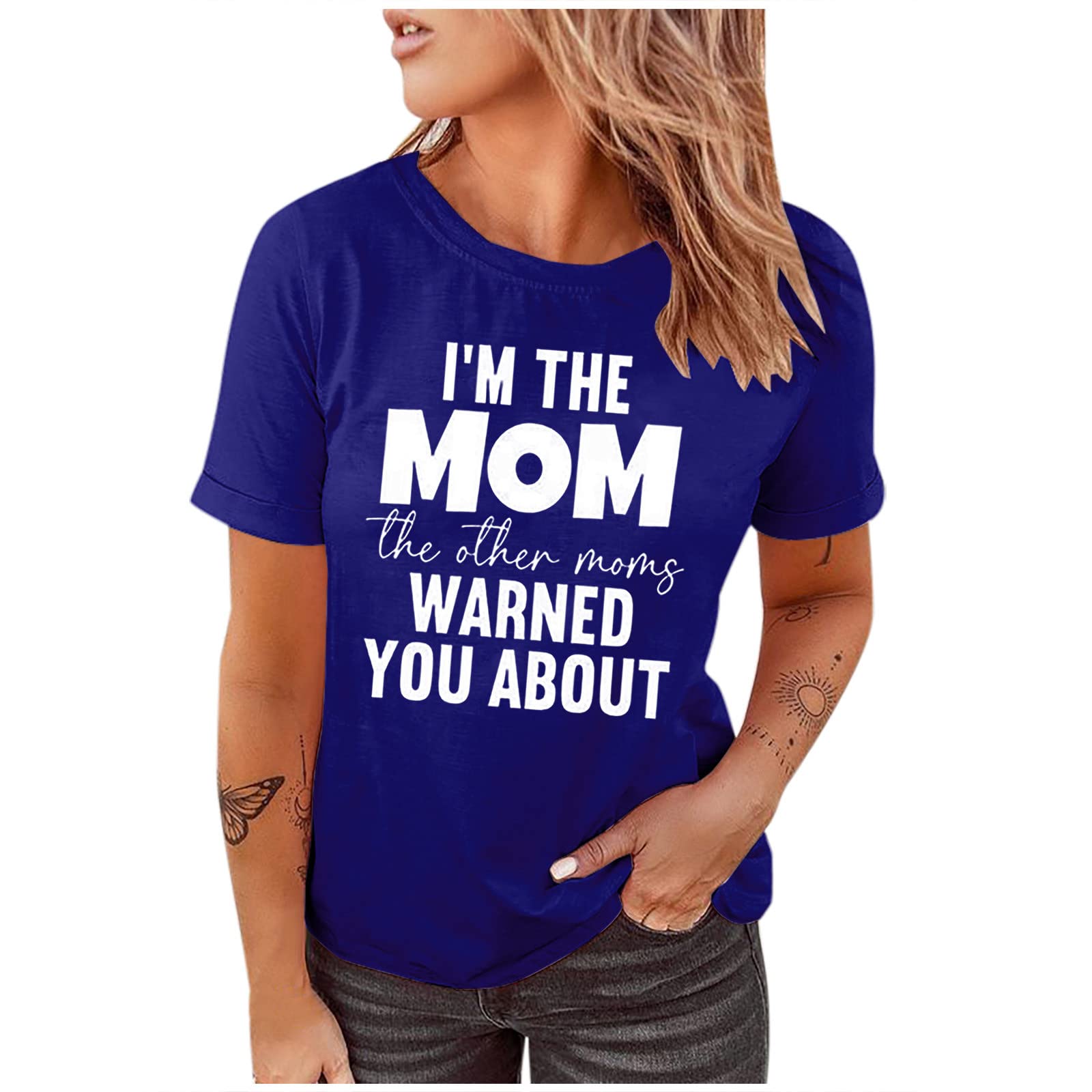 Women's Short Sleeve T-Shirts - Crewneck Casual Summer Tops, Funny & Cute Graphic Tees, Loose Comfortable Blouses for Everyday Wear | Perfect for Outings, Beach Trips, and Relaxing at Home