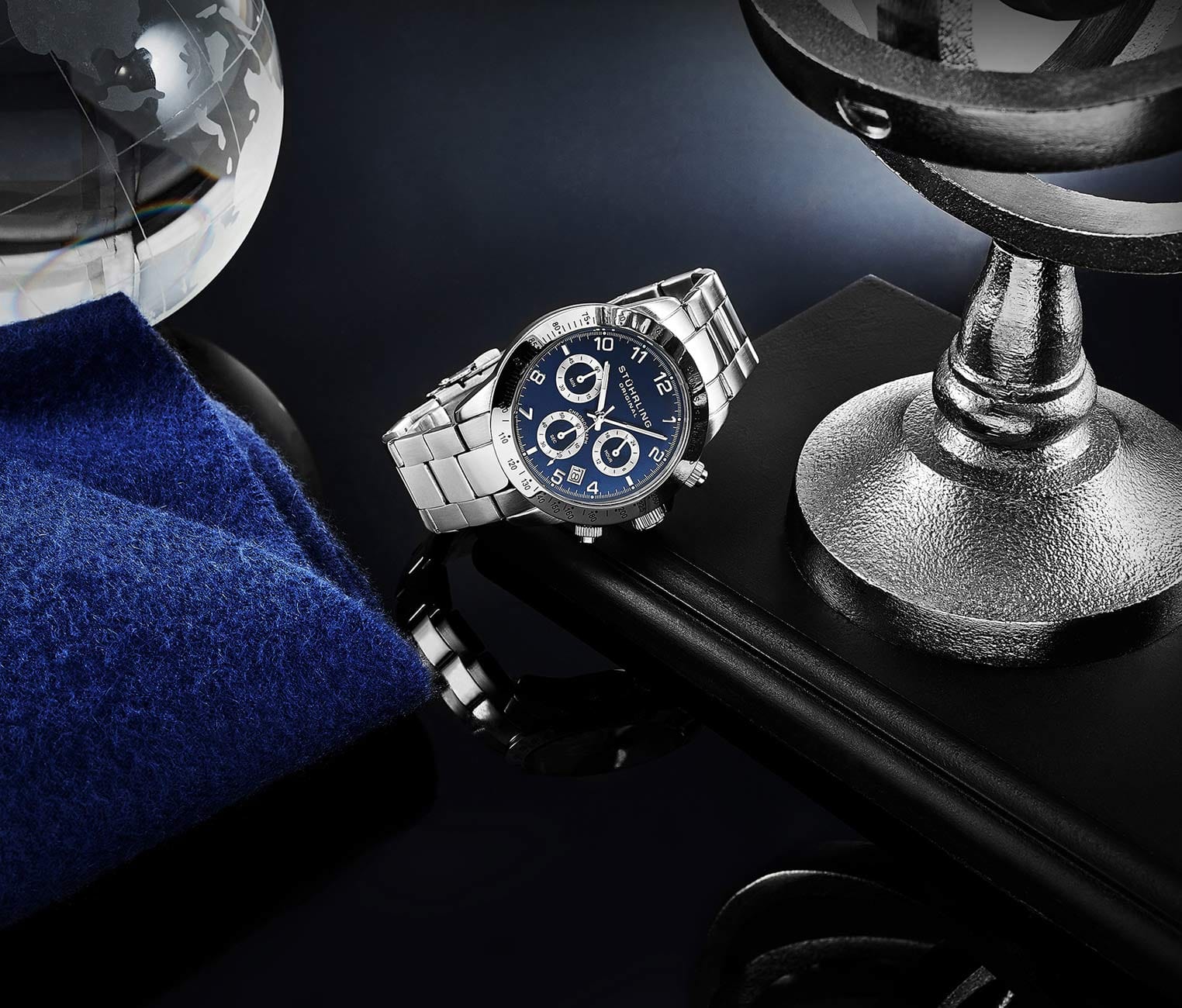 Concorso 665B 40mm Quartz Chronograph Watch for Men - Stylish Dress & Casual Timepiece for Business, Parties & Everyday Wear
