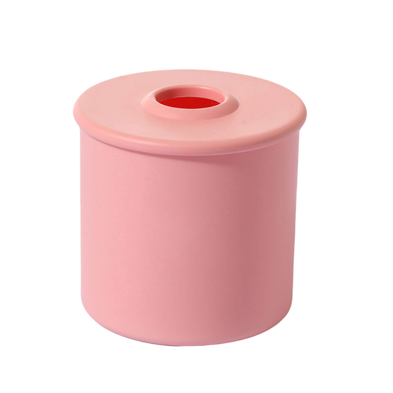 Stylish Round Toilet Paper Roll Dispenser - Nordic Decorative Tissue Box Cover for Office, Living Room, Bedroom & Kitchen (Red) | Space-Saving Bathroom & Home Organization Solution
