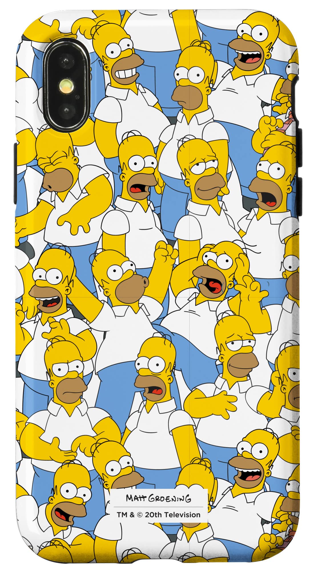 iPhone X/XS The Simpsons Homer Simpson Printed Phone Case - Durable Protective Cover for Daily Use, Work & Travel