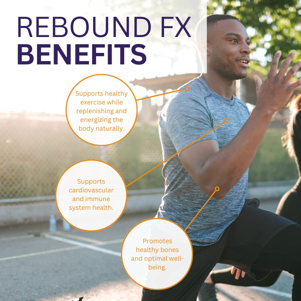 Youngevity Rebound FX Citrus Powder 360g - Vitamin & Mineral Supplement with Antioxidants for Energy Boost - Immune Support Drink Mix for Men & Women - Great for Workouts, Travel & Daily Wellness (2 Pack)