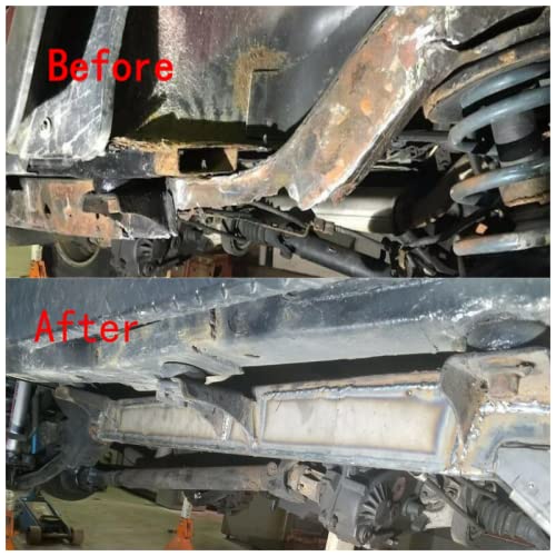ECOTRIC Rear Trail Arm Skid Plates for 1997-2002 Jeep Wrangler TJ - Heavy Duty Frame Rust Protection & Off-Road Reinforcement (Perfect for Rock Crawling & Trail Adventures)