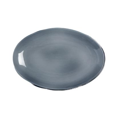Steelite Anfora 8 x 6 Inch Oval Serving Platter in Denali Gray - Set of 24 for Catering, Buffets & Dinner Parties