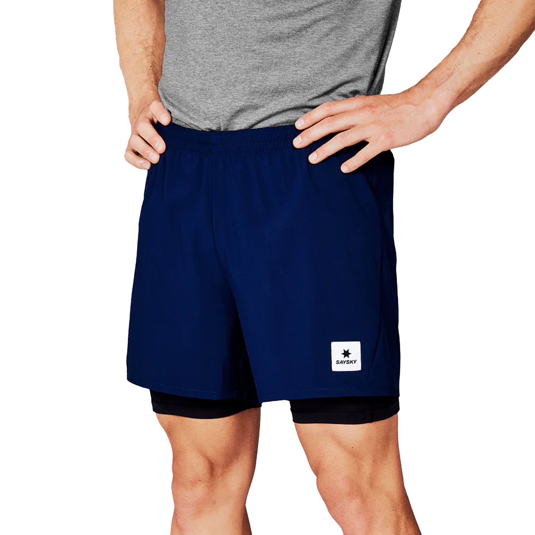Men's Saysky Pace 2-in-1 Running Shorts with Liner - 5 Inch Inseam | Lightweight Athletic Shorts for Jogging, Gym Workouts & Outdoor Activities