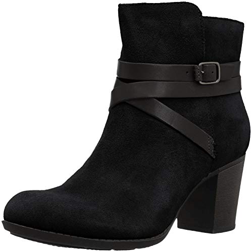 Clarks Women's Enfield Coco Fashion Boot - Stylish Ankle Boots for Women, Comfortable Leather Booties with Cushioned Insoles | Perfect for Office, Date Night & Fall Winter Outfits