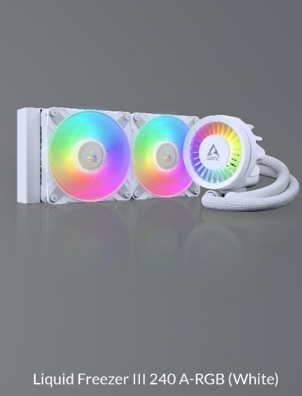 Arctic Freezer III AIO Liquid CPU Cooler 240mm - High Performance Water Cooling System for Gaming PC & Workstation - Perfect for Overclocking, Streaming & Intensive Computing Tasks