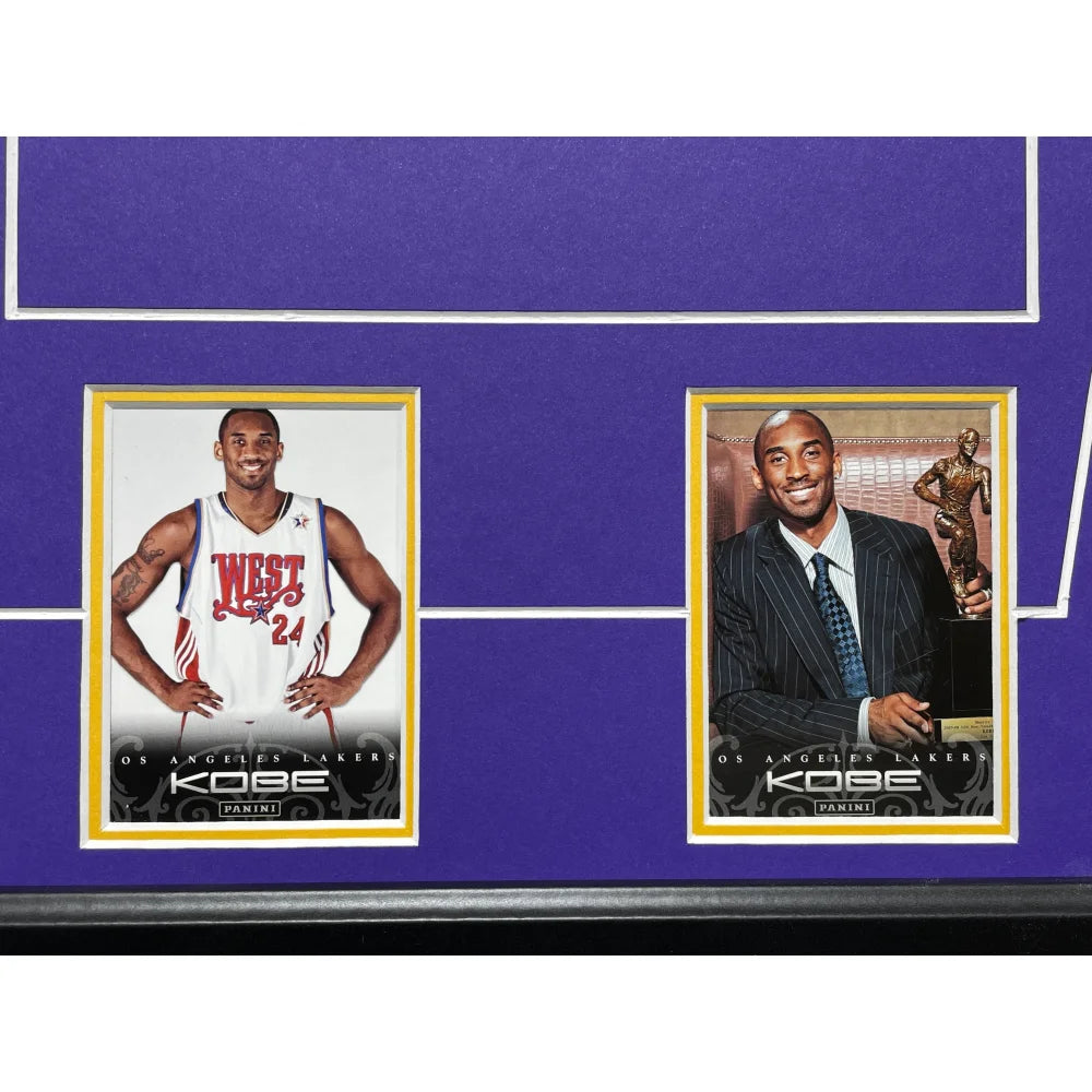 Authentic Kobe Bryant Final Lakers Game Used Confetti Collage Framed Memorabilia #D/824 - Perfect for Sports Collectors, Lakers Fans, and NBA Memorabilia Displays