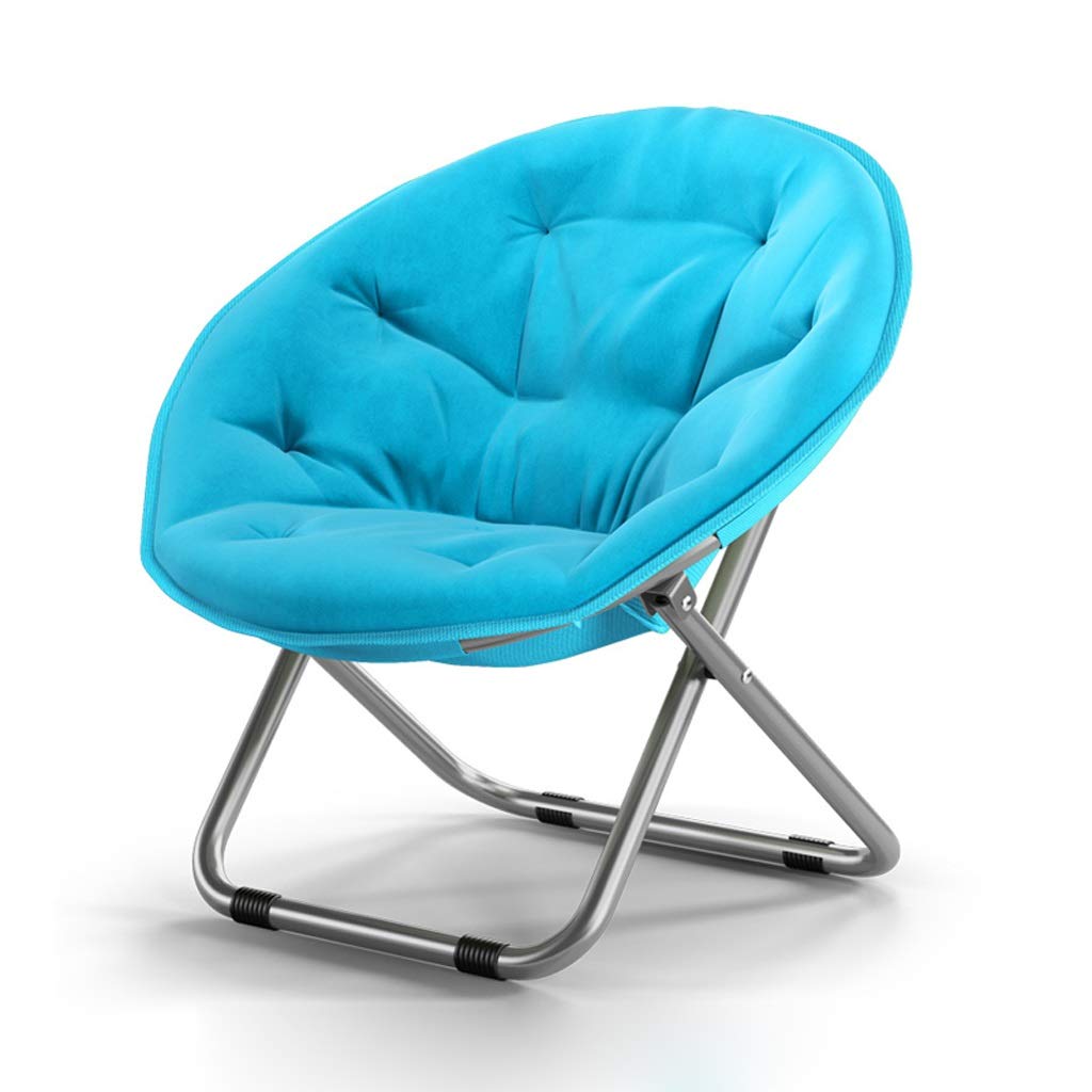 AFEO Recliner Folding Deck Chair - Portable Travel Moon Chair for Camping, Garden, Patio & Beach | Adjustable Backrest Sun Lounger | Outdoor Leisure Sofa Chair (Lake Blue) - Perfect for Relaxing in Backyard, Poolside or RV Trips
