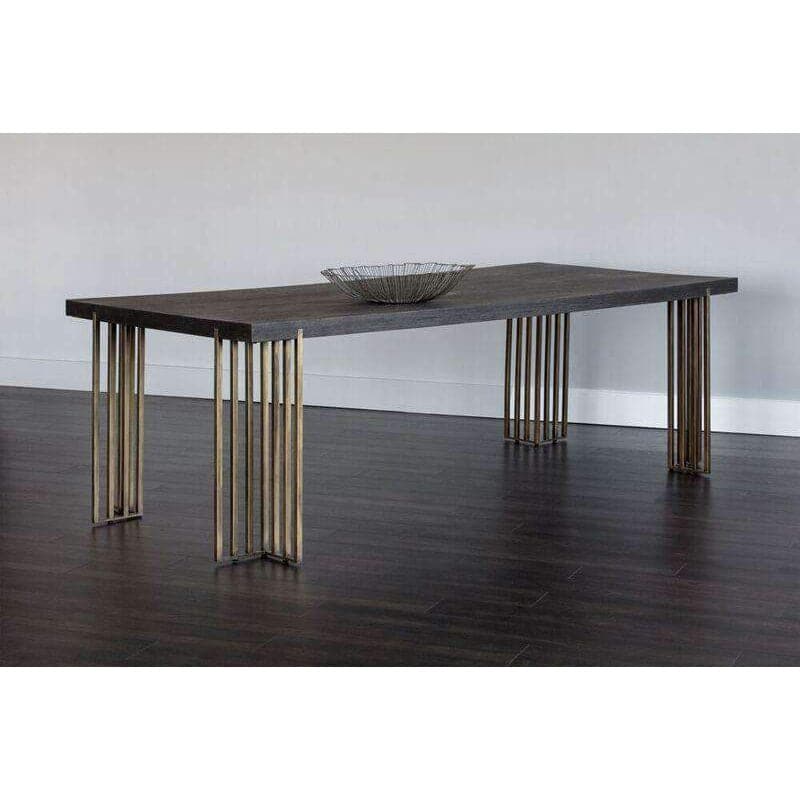 Modern Alto Dining Table - Solid Wood Kitchen Table for 6 - Perfect for Family Dinners & Entertaining Guests