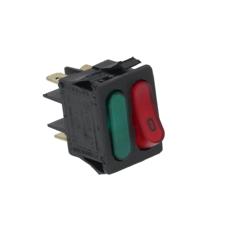 La Pavoni Red Bipolar Switch With Green Light - Replacement Part for Espresso Machines | Perfect for Home Baristas & Coffee Shops | Durable & Easy to Install