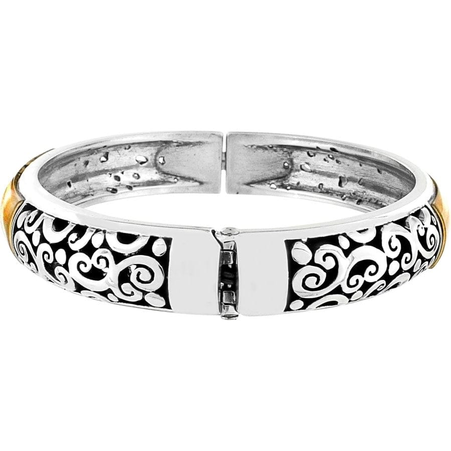 Catania Hinged Bangle Bracelet for Women - Elegant Adjustable Gold & Silver Jewelry Gift for Birthday, Anniversary, Wedding | Perfect for Everyday Wear, Date Night & Special Occasions
